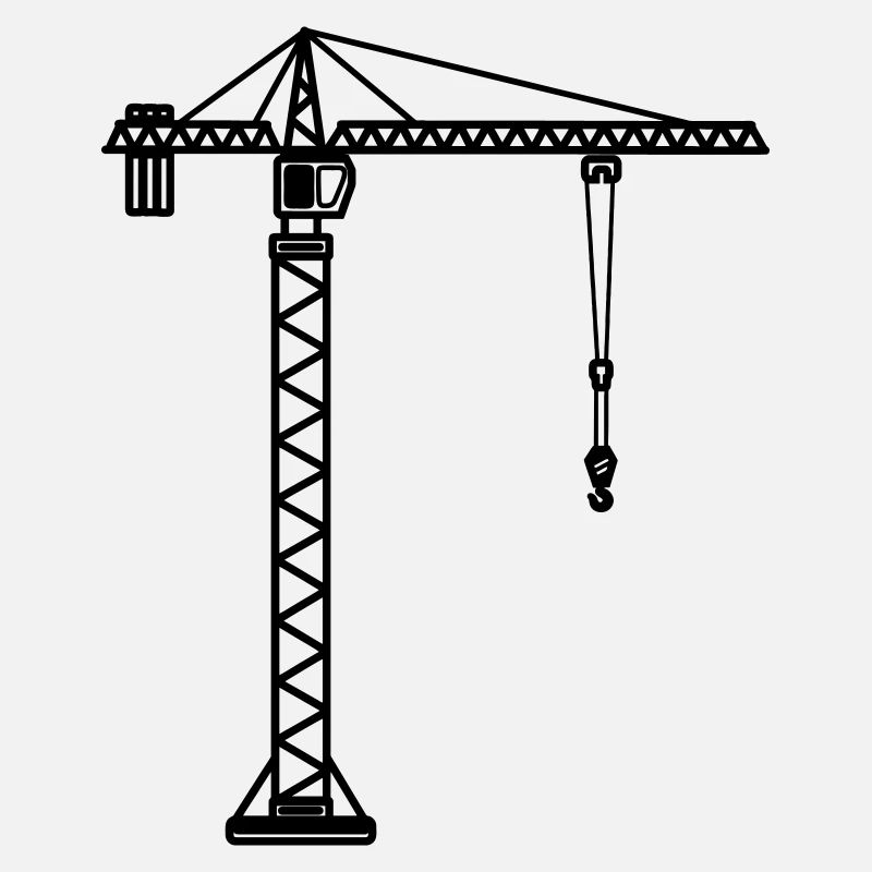 Grue de chantier pour grutier