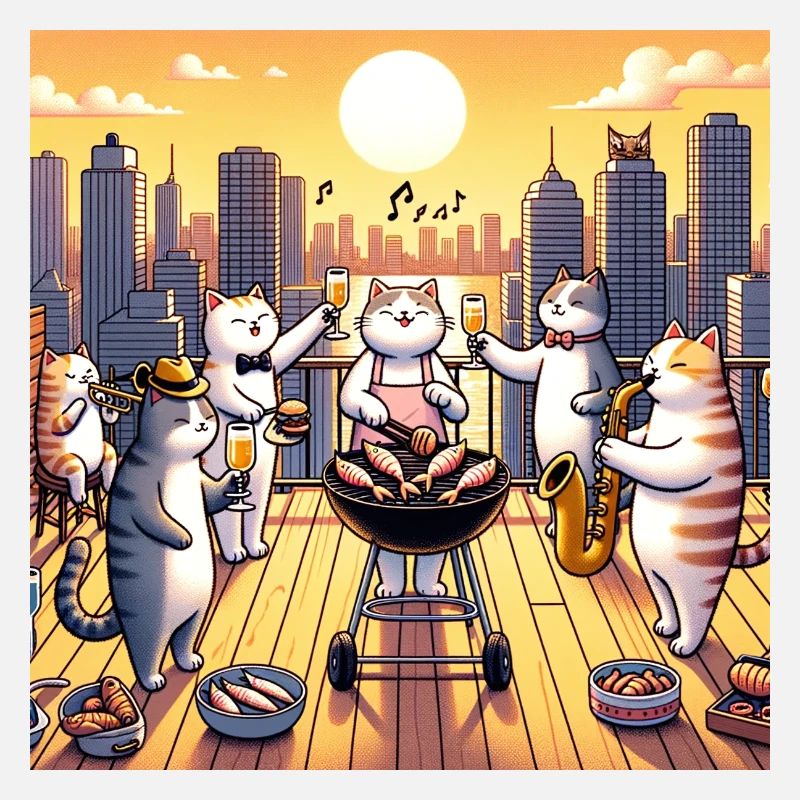 Barbecue pour chat
