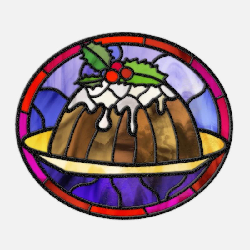 Pudding de Noël. Illustration de Noël