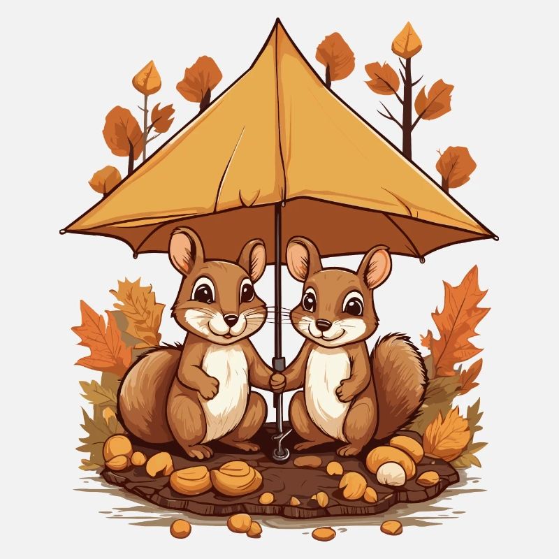 Écureuils mignons