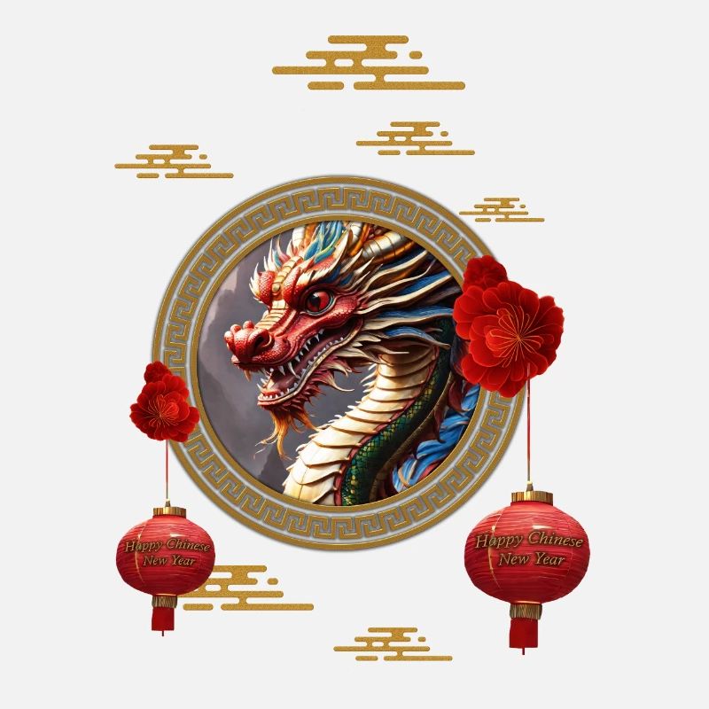 Bonne année du Dragon Chinois