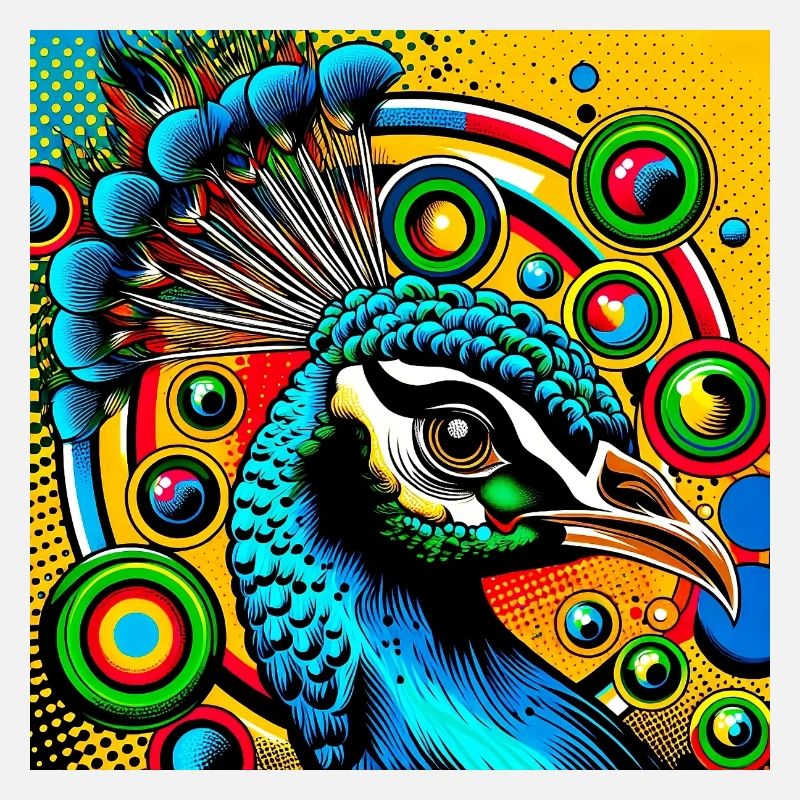 Pfau Pop Art