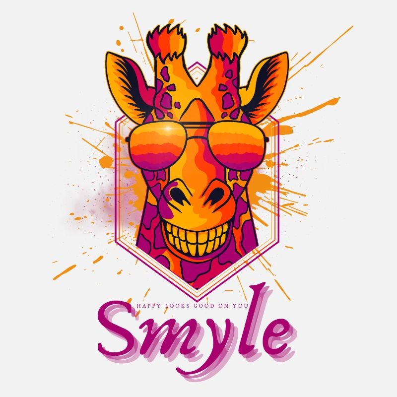 Neon-Giraffe Sonnenbrille Splash