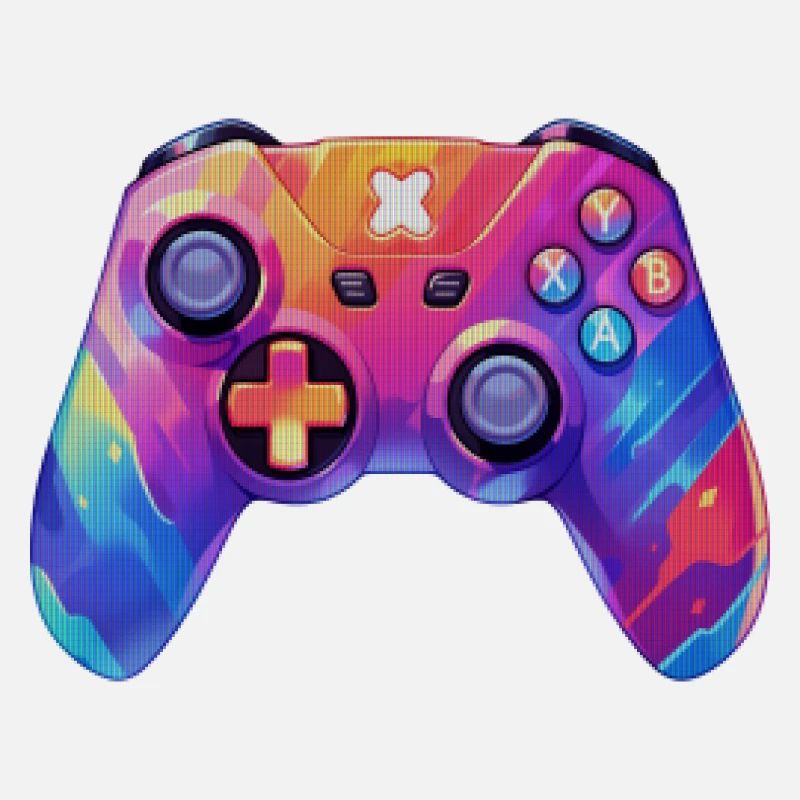 Manette de jeux vidéo pixel art