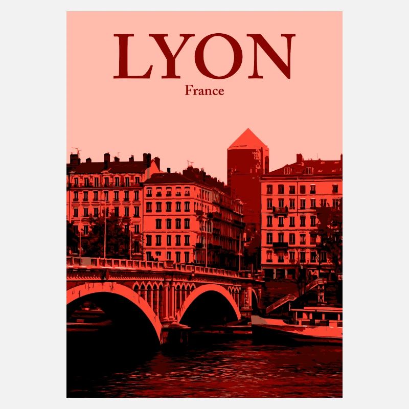 Lyon City Skyline