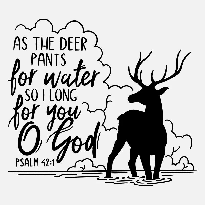 As the deer pants for water