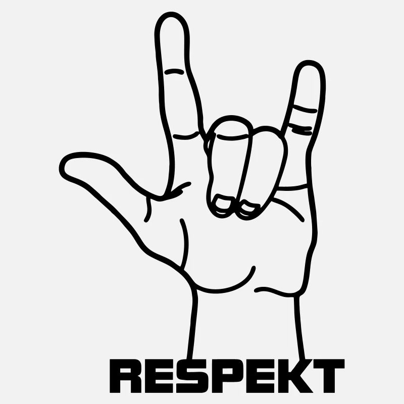 Hand gesture german Respekt