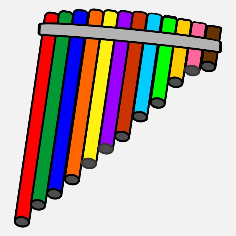 Pan flute colored