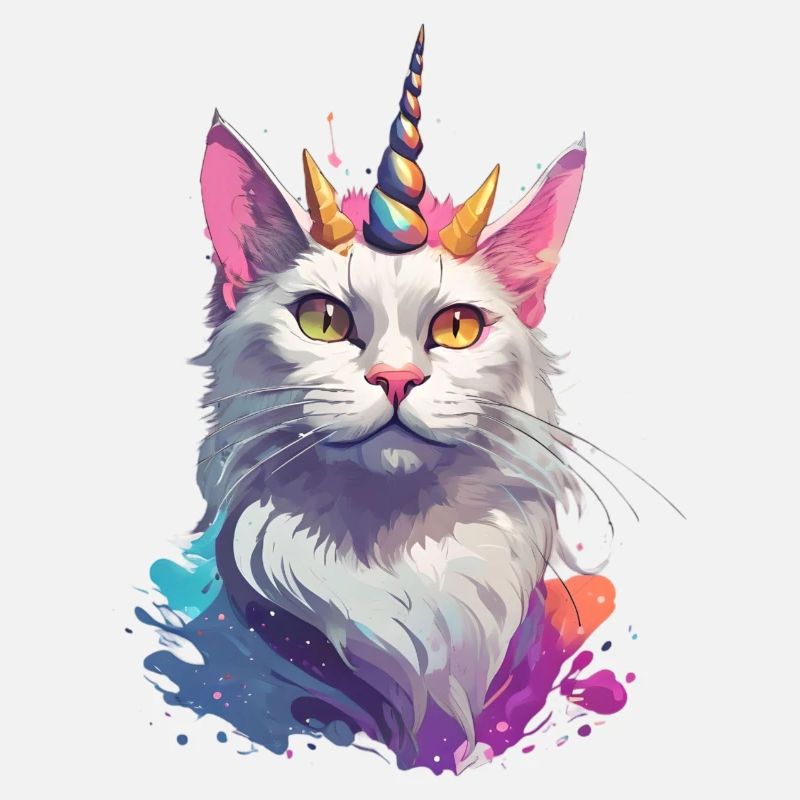 Collection chat licorne couleur