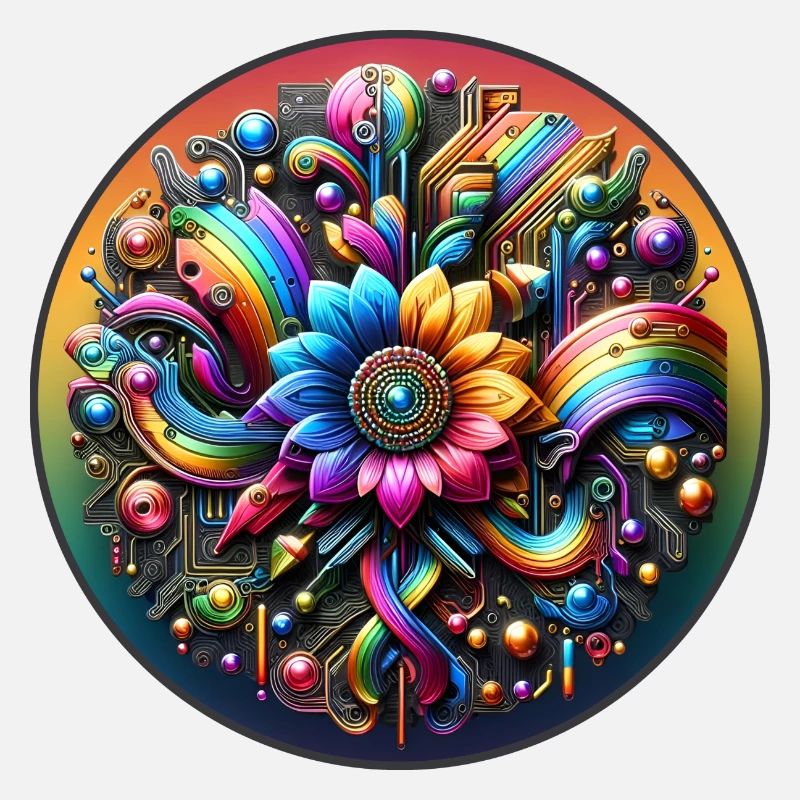 Mechanical Rainbow Flower