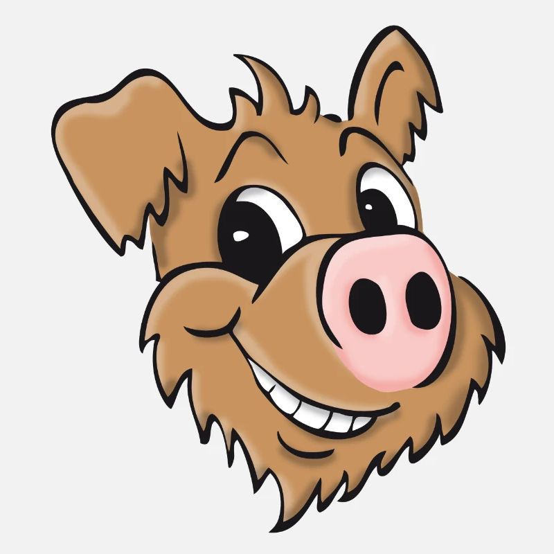 Schweinehund- lächelnd