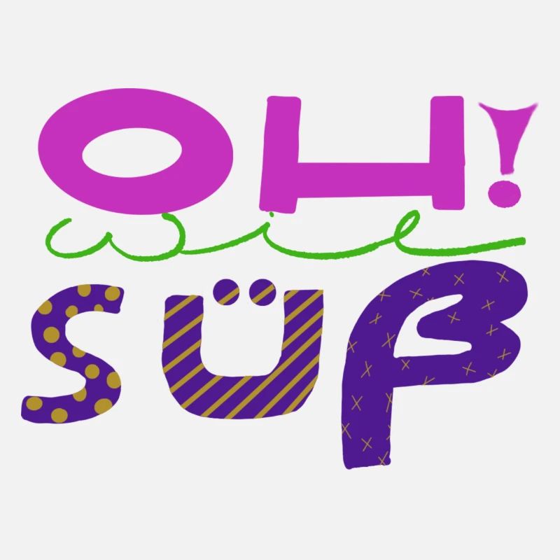 Expressive, handwritten fun art