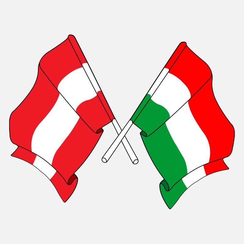 Flag Austria, flag Hungary