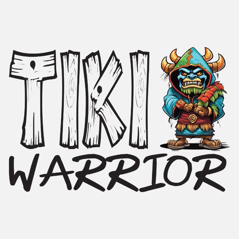 Tiki Krieger Cartoon Tropenheld