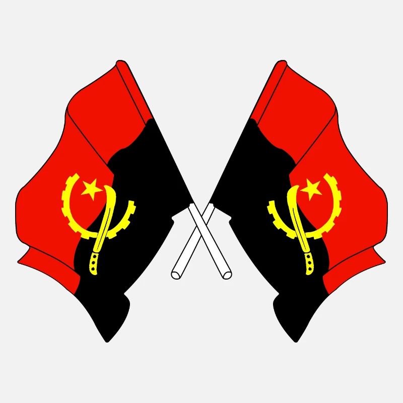 Deux drapeaux Angola