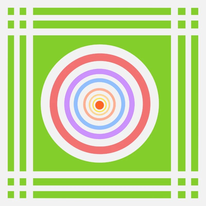 Jeu géométrique de couleurs dans la couleur