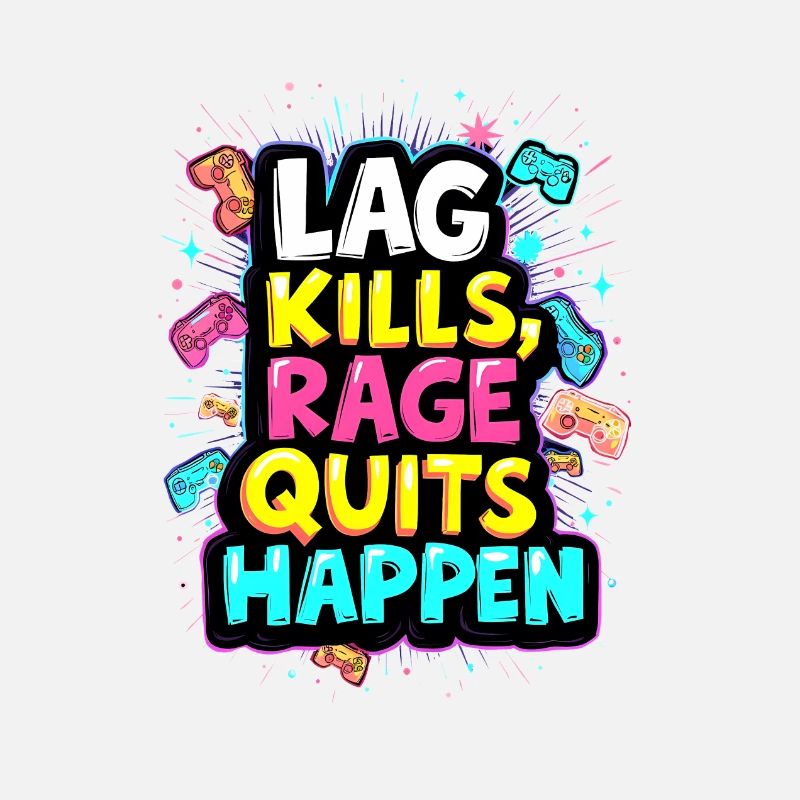 LAG KILLS, RAGE QUITS HAPPEN, GAMING