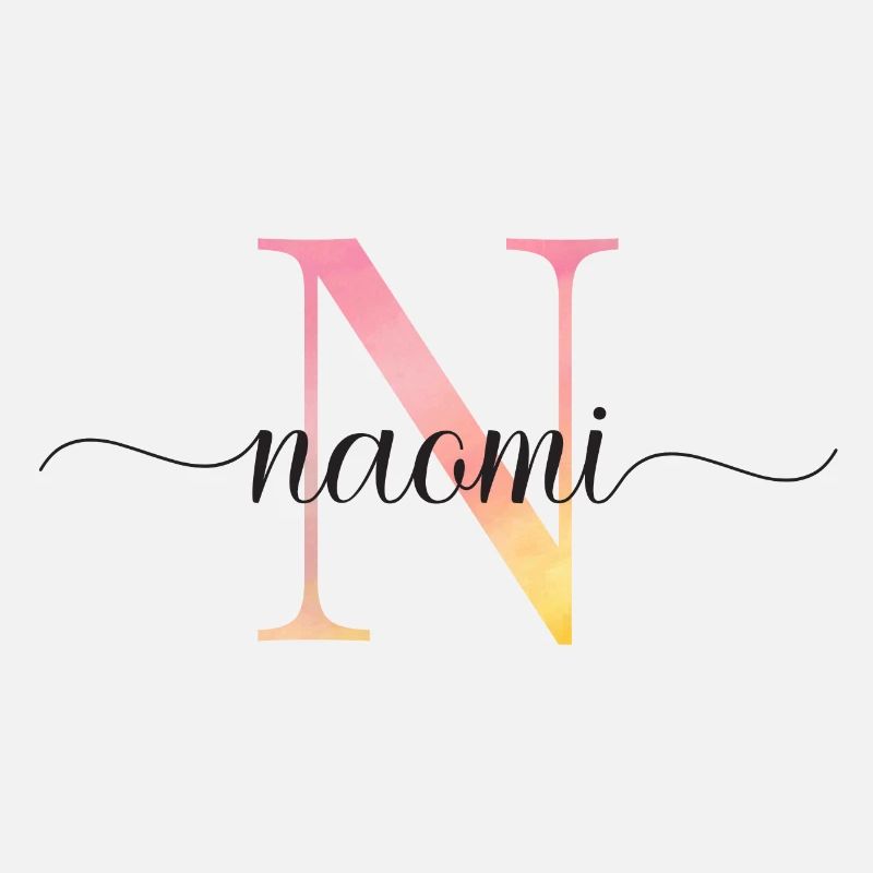 N | Monogramme | Nom | Naomi |Aquarelle