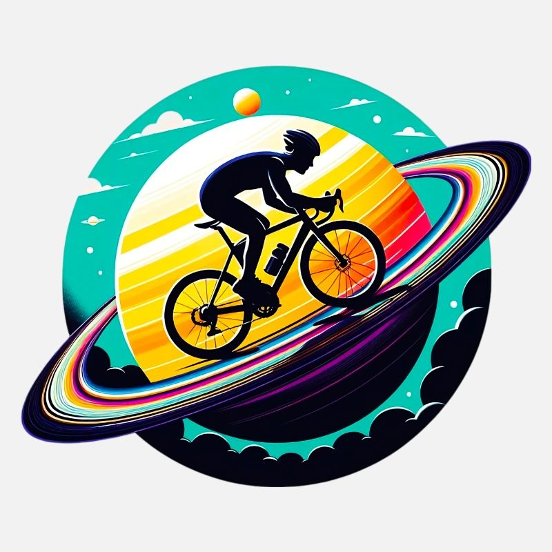 Cyclist on Saturn