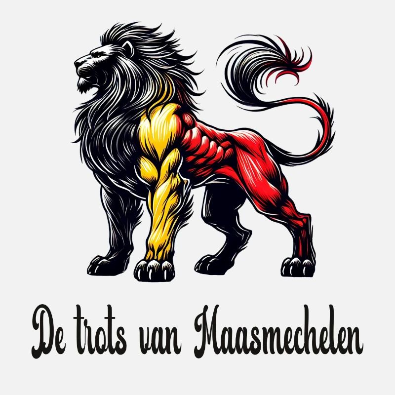 Maasmechelen Löwe Flaggen Design