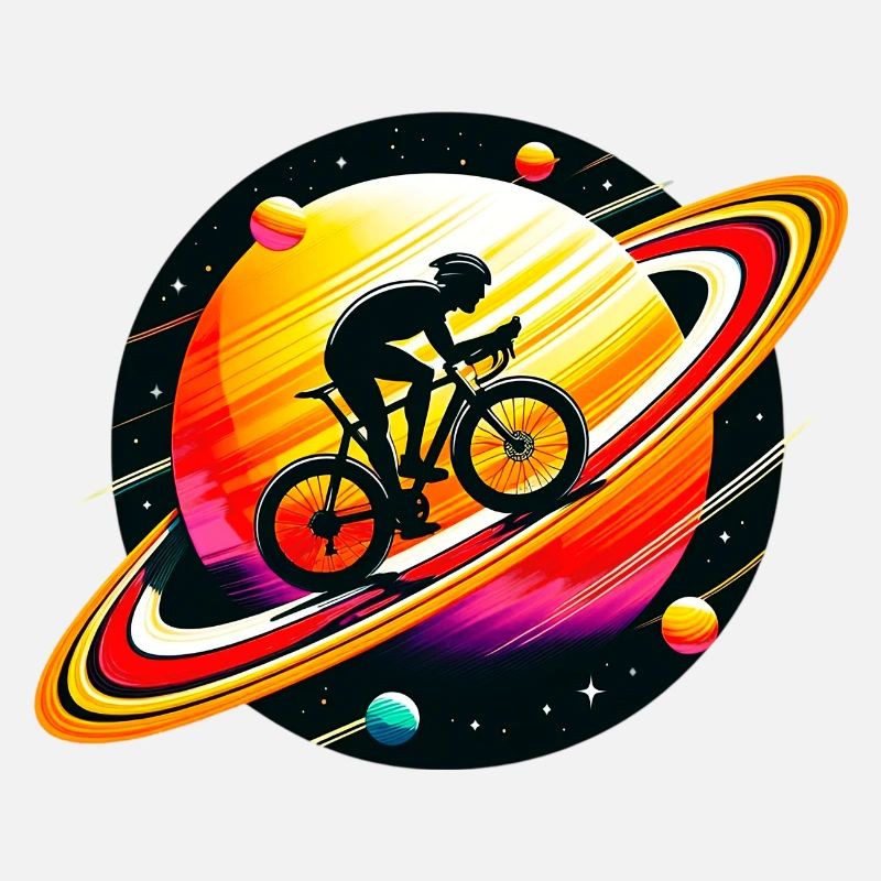 Cyclist on Saturn