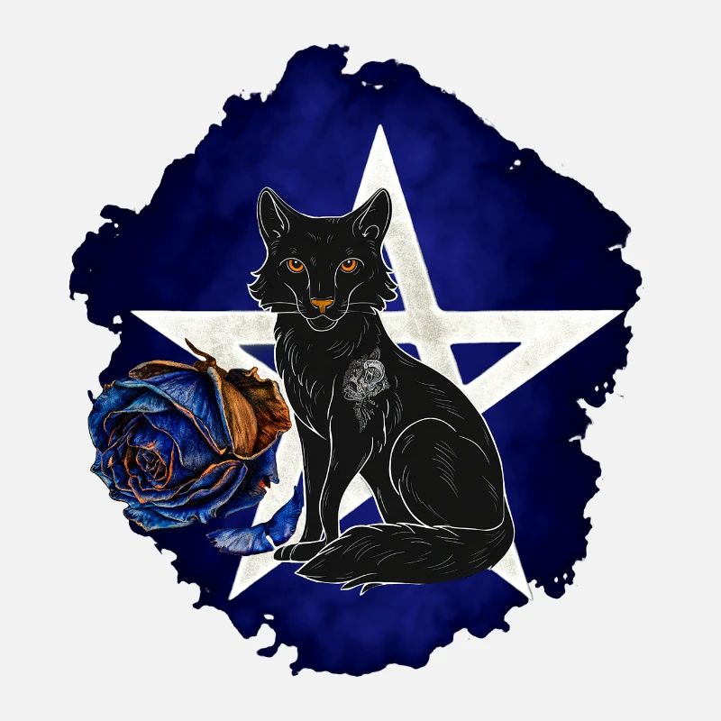 Gothic-Fuchs, verwelkte Rosenblüte, vanitas