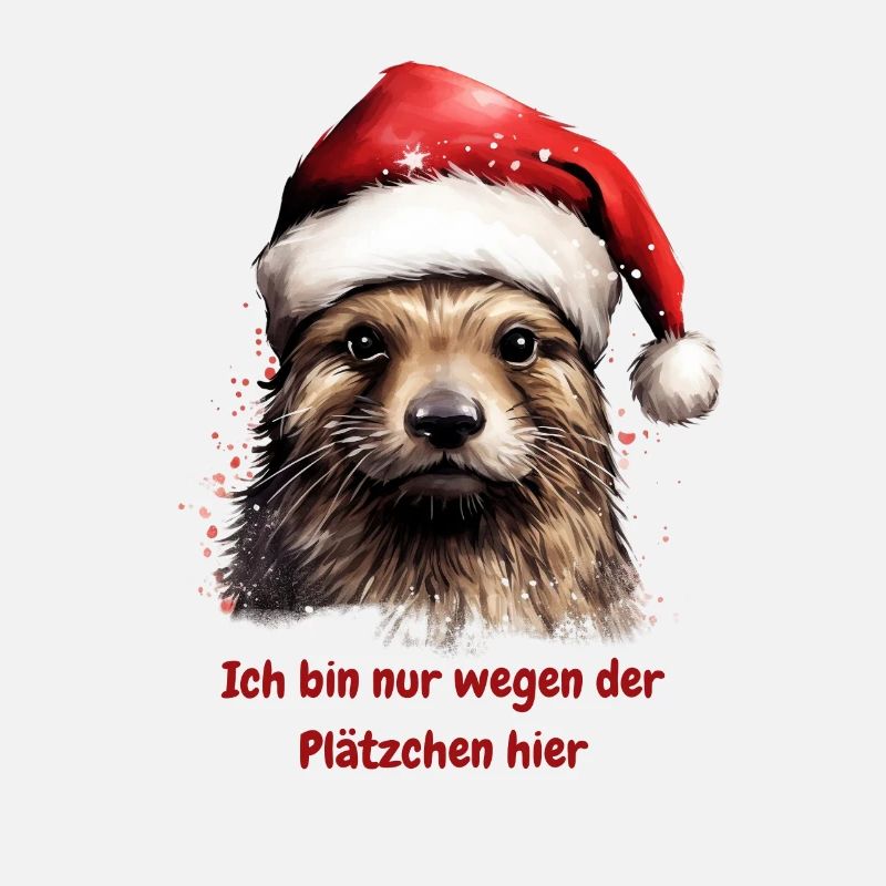 Süßer Otter Weihnachten Plätzchen Spruch