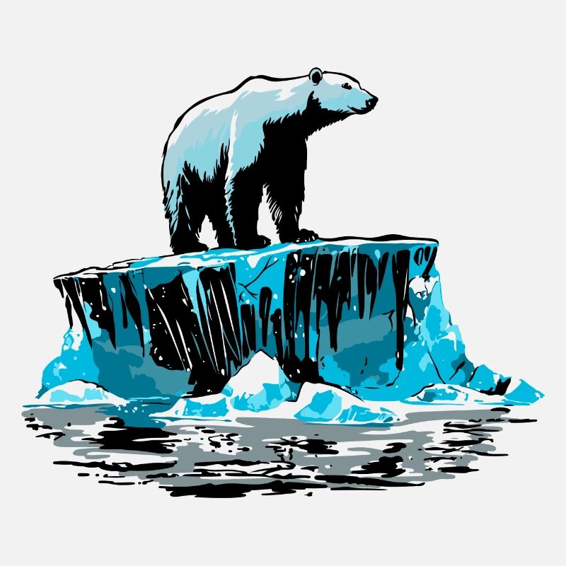 Polar bear on floe – Arctic design
