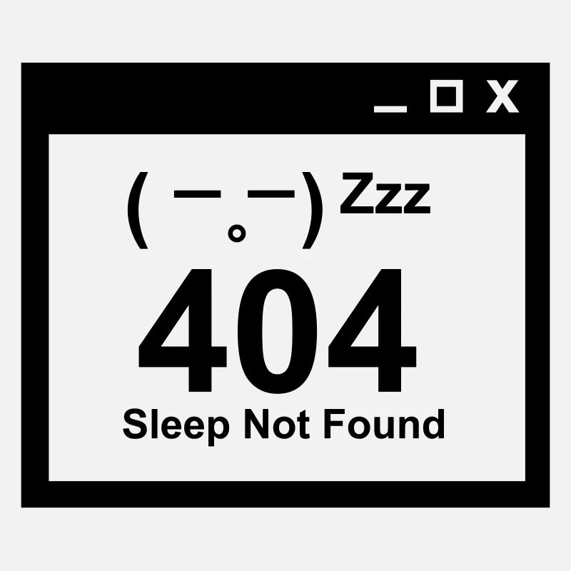 404 Sleep Not Found - Nerd Parents Design