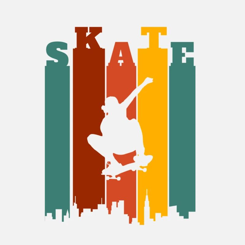 Skateboarder Retro