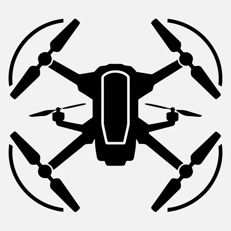 Drone Silhouette Emblem