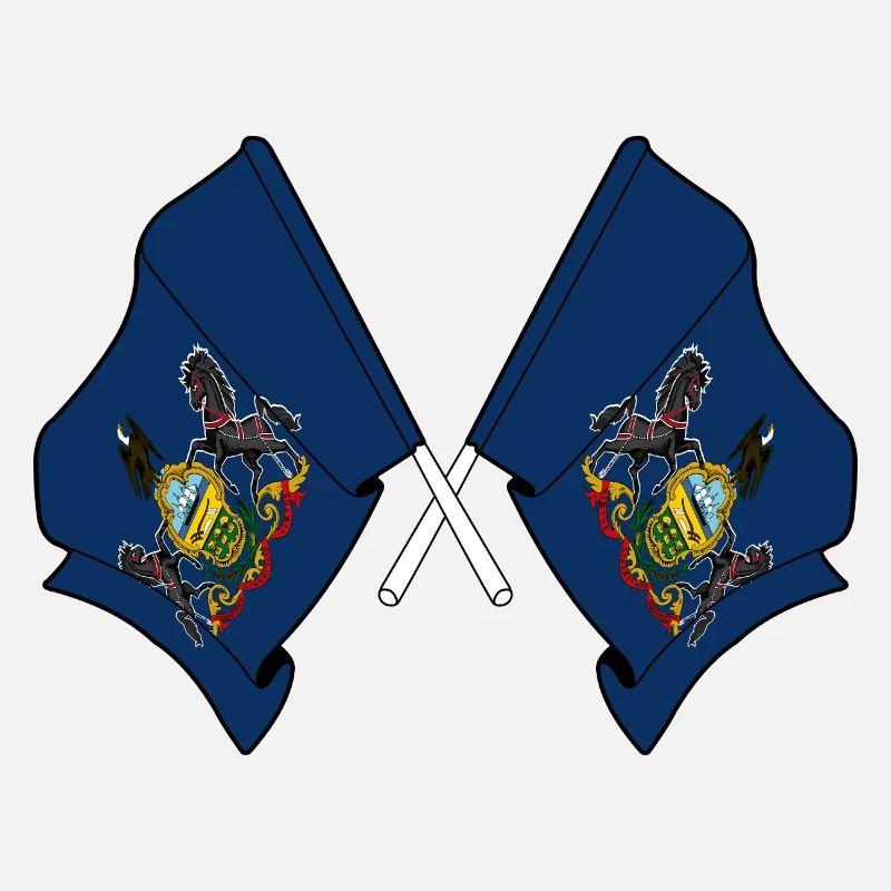 Deux drapeaux ont traversé la Pennsylvanie