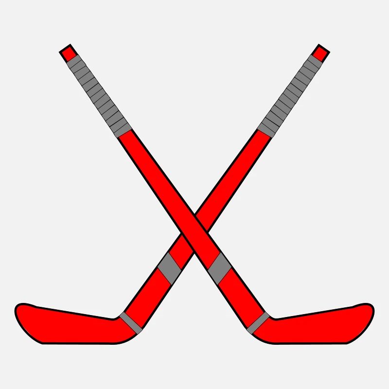 Gekreuzte Eishockeyschläger