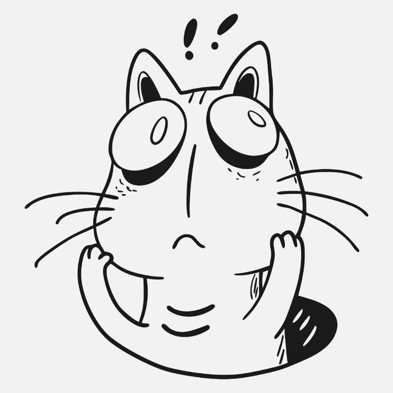 Anxious Cat – Funny Overthinking Kitty
