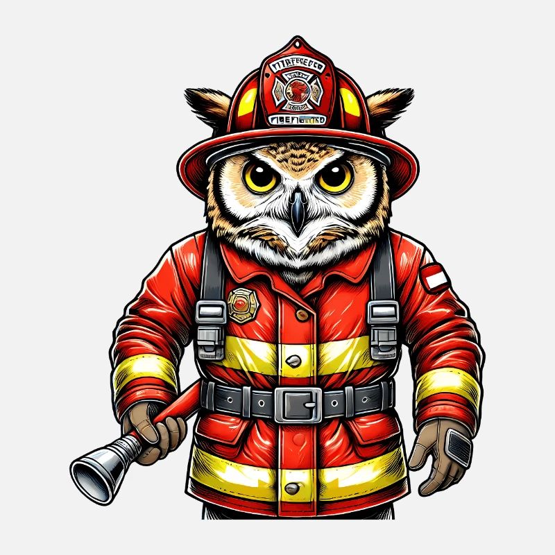 Fire Brigade Owl – Courage Meets Wisdom