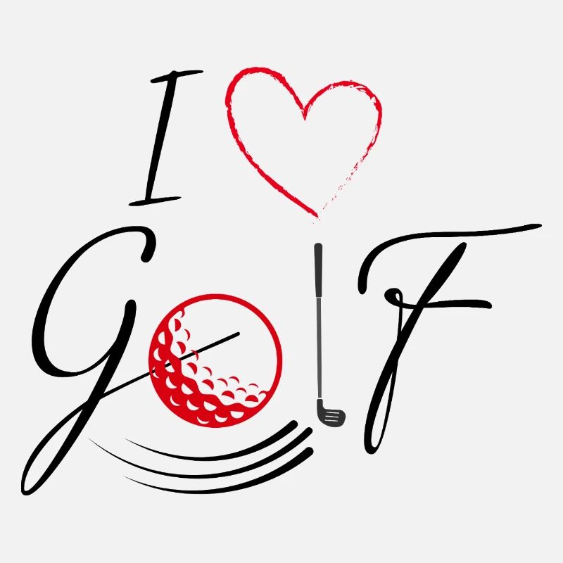 I Love Golf - black