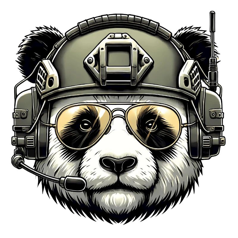 Panda Military Army Design