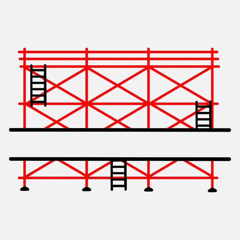 Scaffolding banner for scaffolding builder
