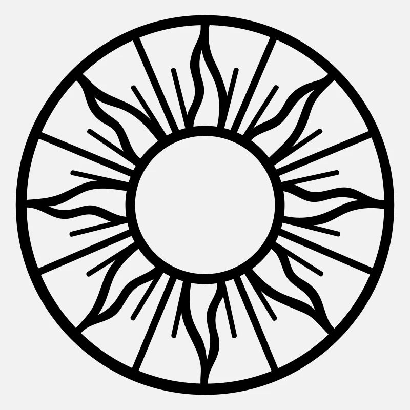 Mittsommer Sonne - Symbol der Sommersonne