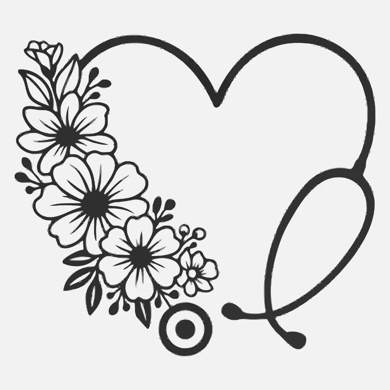 Floral Heart Stroller Design