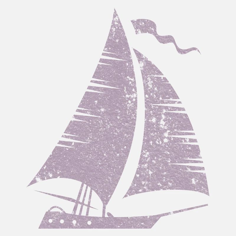 Segelboot Silhouette Minimalistisch Grunge