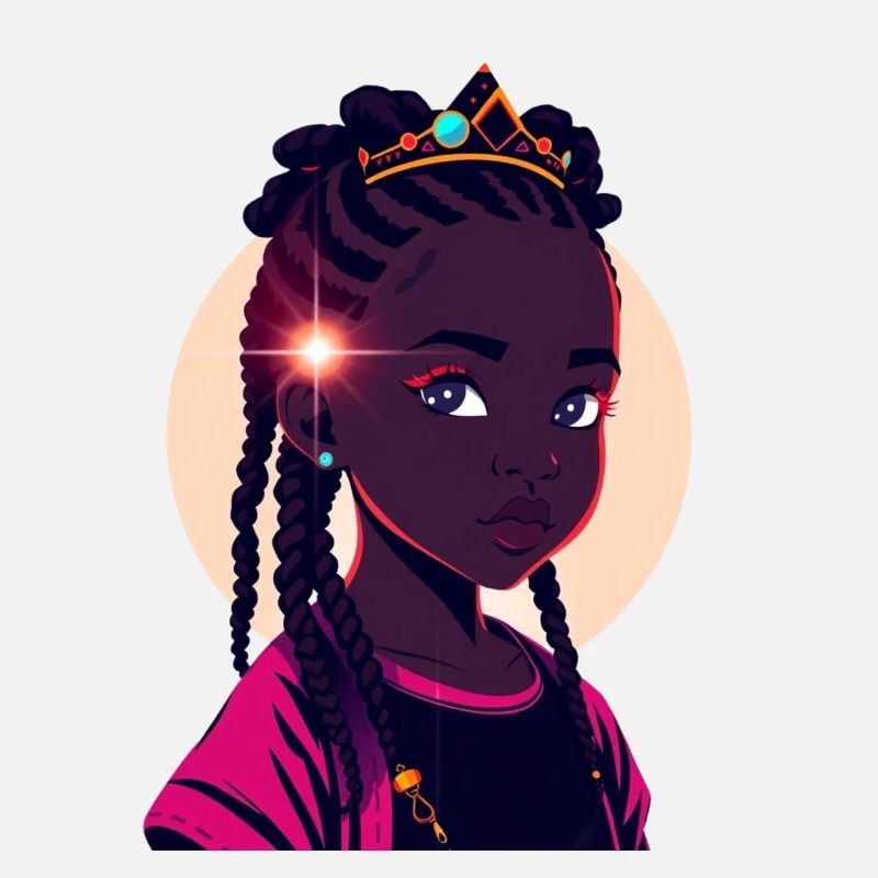 Princesse royale avec couronne
