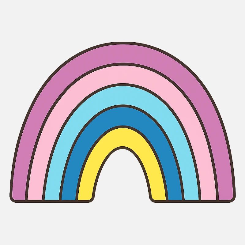 Pastell Regenbogen Design