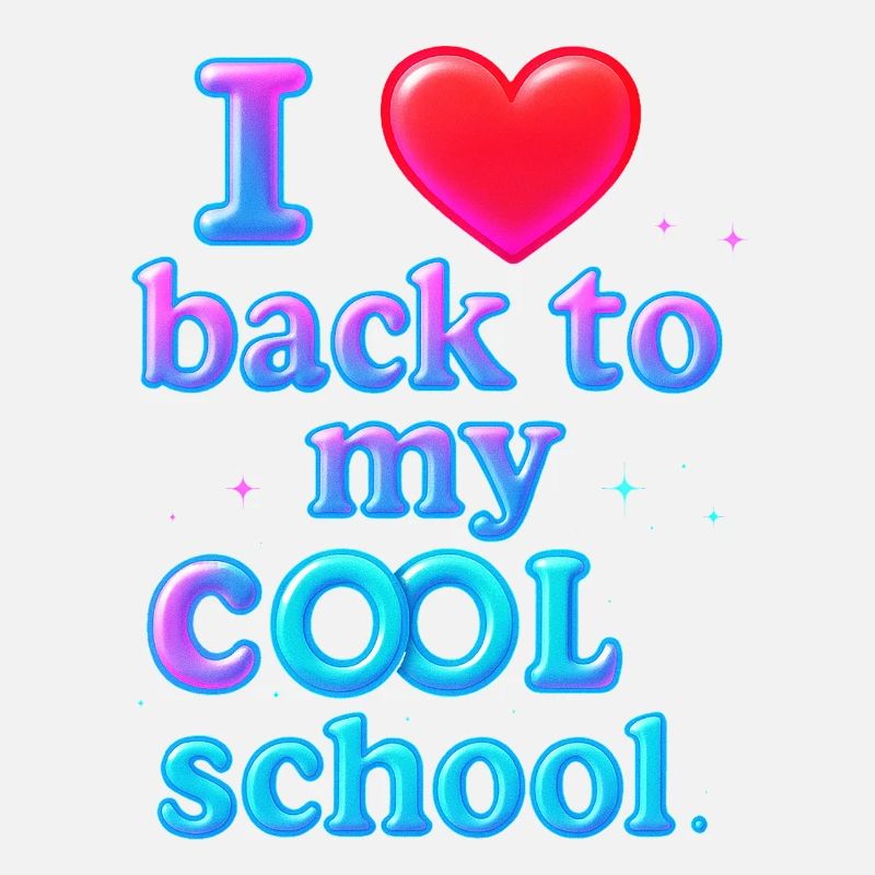 Neon Retro Back to School Design