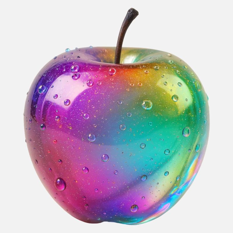 Regenbogen Apfel Ästhetik Design