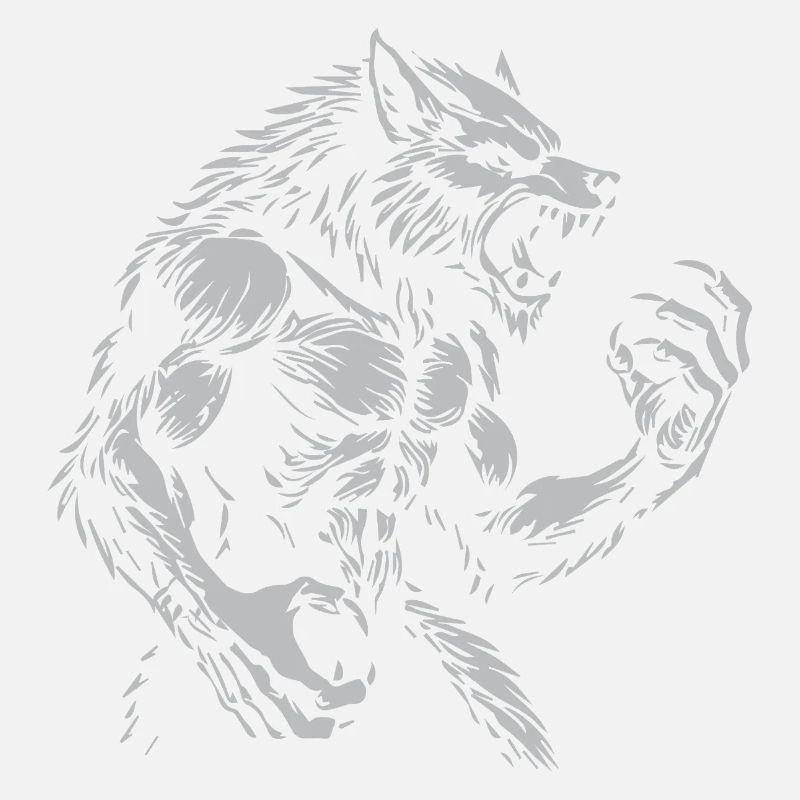 Grimmiger Warewolf Illustration