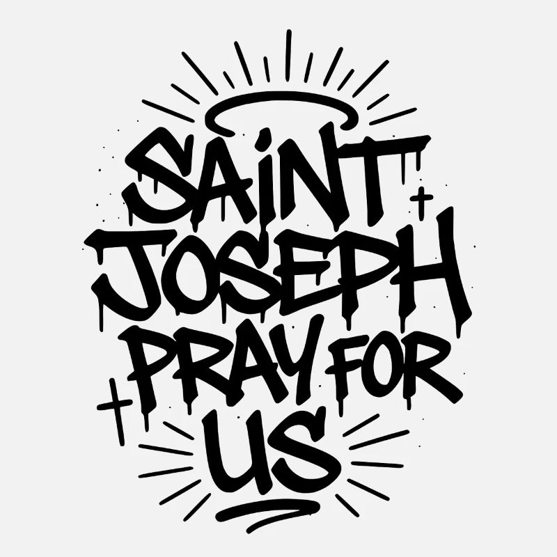 Saint Joseph Graffiti Art – Mutiges Glaubensdesign