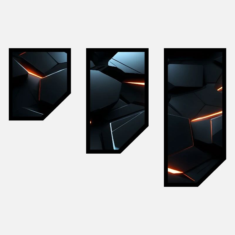 Futuristic Geometric Light Pattern