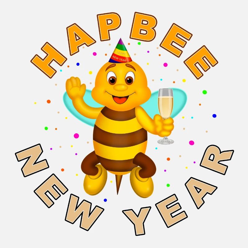 HAPBEE Neujahr mit Text