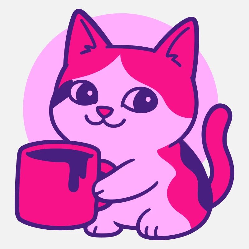 Cute Coffee Cat